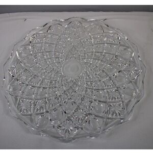 Westmoreland Old Quilt Clear Serving Plate 11.5" Decorative Edge